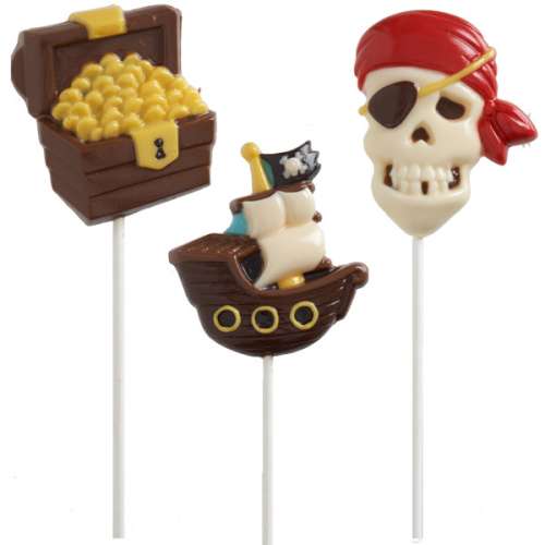 Pirate Lollipop Chocolate Mould - Click Image to Close